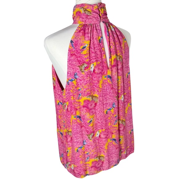 Nicoblu Alexis Halter Top in Hot Jungle Size Large - Picture 5 of 10